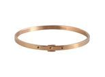 Armreif ADELIA´S "Armband – Armreif aus Edelstahl Ø 6,4 cm cm", gold, Armbänder, Damen, 22cm, Edelstahl, Armreif, Ideal zum Verschenken – schlicht und stilvoll