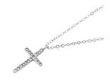 Kette ohne Anhänger ADELIA´S "Halskette mit Anhänger – Kreuz aus Edelstahl", silber, Halsketten, Damen, 43cm, Edelstahl, Schöne Geschenkidee zum Weihnachten