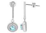Kettenanhänger ADELIA´S "Anhänger – Anhänger aus 925 Silber mit Zirkonia", blau (silber), Schmuckanhänger, Damen, Silber 925 (Sterlingsilber), Kettenanhänger, Schöne Geschenkidee zum Weihnachten