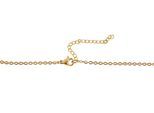 Kette ohne Anhänger ADELIA´S "Halskette mit Anhänger – Medaillon aus Edelstahl", gold, Halsketten, Damen, 43cm, Edelstahl, Perfekt als Geschenk zum einfach so