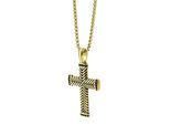 Kette ohne Anhänger ADELIA´S "Halskette mit Anhänger – Kreuz aus Edelstahl", gold (schwarz), Halsketten, Damen, 61cm, Edelstahl, Ideal als Geschenk für besondere Anlässe