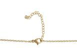 Kette ohne Anhänger ADELIA´S "Halskette mit Anhänger – Kreuz aus Edelstahl", gold, Halsketten, Damen, 45cm, Edelstahl, Ideal als Geschenk – dezent und elegant