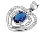 Kettenanhänger ADELIA´S "Anhänger – Herz Herzanhänger aus 925 Silber mit Zirkonia", silber, Schmuckanhänger, Damen, Silber 925 (Sterlingsilber), Kettenanhänger, Eine schöne Geschenkidee für jeden Anlass