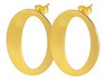 Paar Ohrhänger ADELIA´S "Ohrringe – Ohrstecker aus Edelstahl", Damen, Gr. Damen, Edelstahl, gold, Ohrringe, Ideal zum Verschenken – schlicht und stilvoll