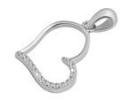 Kettenanhänger ADELIA´S "Anhänger – Anhänger aus 925 Silber mit Zirkonia", silber, Schmuckanhänger, Damen, Silber 925 (Sterlingsilber), Kettenanhänger, Ideal als Geschenk zum einfach so