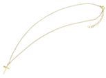 Kette ohne Anhänger ADELIA´S "Halskette mit Anhänger – Kreuz aus Edelstahl", gold, Halsketten, Damen, 47cm, Edelstahl, Schöne Geschenkidee zum einen besonderen Tag