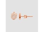 Paar Ohrhänger ADELIA´S "Ohrringe – Ohrstecker aus 925 Silber mit Zirkonia", Damen, Gr. Damen, Silber 925 (Sterlingsilber), rosa (gold), Ohrringe, Zum Verschenken – passend für viele Anlässe