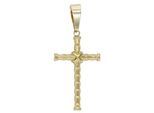 Kettenanhänger ADELIA´S "Anhänger – Kreuz Kreuzanhänger aus Edelstahl", gold, Schmuckanhänger, Damen, Edelstahl, Kettenanhänger, Ideal als Geschenk für besondere Anlässe