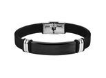 Armband ADELIA´S "Armband aus Leder 21 cm", schwarz, Armbänder, Damen, 21cm, Leder, Armband, Zum Verschenken – passend für viele Anlässe