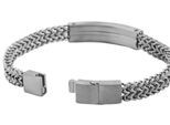 Armband ADELIA´S "Armband – Panzerarmband aus Edelstahl 22,5 cm", silber, Armbänder, Damen, 22cm, Edelstahl, Armband, Perfekt als Geschenk für besondere Menschen
