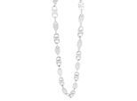 Kette ohne Anhänger ADELIA´S "Halskette – Plattenkette aus 925 Silber 55 cm", silber, Halsketten, Damen, 55cm, Silber 925 (Sterlingsilber), Perfekt als Geschenk zum Weihnachten