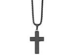 Kette ohne Anhänger ADELIA´S "Halskette mit Anhänger – Kreuz aus Edelstahl", schwarz, Halsketten, Herren, 61cm, Edelstahl, Ideal als Geschenk zum einen besonderen Tag