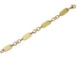 Armband ADELIA´S "Armband aus Edelstahl 21 cm", gold, Armbänder, Damen, 21cm, Edelstahl, Armband, Zum Verschenken – ideal zum Valentinstag