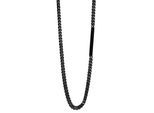 Kette ohne Anhänger ADELIA´S "Halskette aus Edelstahl 61 cm", schwarz, Halsketten, Herren, 61cm, Edelstahl, Ideal als Geschenk zum Jubiläum