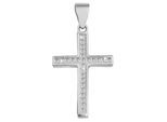 Kettenanhänger ADELIA´S "Anhänger – Kreuz Kreuzanhänger aus 925 Silber mit Zirkonia", silber, Schmuckanhänger, Damen, Silber 925 (Sterlingsilber), Kettenanhänger, Zum Verschenken an Menschen, die Ihnen am Herzen liegen