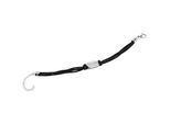 Armband ADELIA´S "Armband aus Leder mit Zirkonia 20 cm", schwarz, Armbänder, Damen, 20cm, Leder, Armband, Ideal zum Verschenken – schlicht und stilvoll