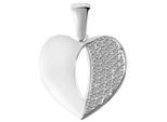 Kettenanhänger ADELIA´S "Anhänger – Herz Herzanhänger aus 925 Silber mit Zirkonia", silber, Schmuckanhänger, Damen, Silber 925 (Sterlingsilber), Kettenanhänger, Ideal als Geschenk – dezent und elegant