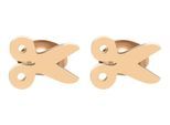 Paar Ohrhänger ADELIA´S "Ohrringe – Ohrstecker aus Edelstahl", Damen, Gr. Unisex, Edelstahl, gold, Ohrringe, Ideal zum Verschenken – schlicht und stilvoll