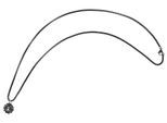 Kette ohne Anhänger ADELIA´S "Halskette mit Anhänger – aus Edelstahl", schwarz, Halsketten, Damen, 60cm, Edelstahl, Ideal als Geschenk – dezent und elegant