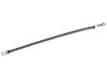 Armband ADELIA´S "Armband – Panzerarmband aus Edelstahl 24 cm", silber, Armbänder, Herren, 24cm, Edelstahl, Armband, Schöne Geschenkidee zum Muttertag