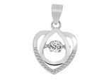 Kettenanhänger ADELIA´S "Anhänger – Herz Herzanhänger aus 925 Silber mit Zirkonia", silber, Schmuckanhänger, Damen, Silber 925 (Sterlingsilber), Kettenanhänger, Ideal als Geschenk – dezent und elegant