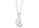 Kettenanhänger ADELIA´S "Anhänger – Herz Herzanhänger aus 925 Silber mit Zirkonia", silber, Schmuckanhänger, Damen, Silber 925 (Sterlingsilber), Kettenanhänger, Perfekt zum Verschenken an besondere Menschen
