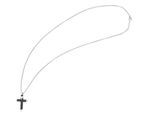 Kette ohne Anhänger ADELIA´S "Halskette – Erbskette Kreuz aus Edelstahl 60 cm", silber, Halsketten, Damen, 60cm, Edelstahl, Ein kleines Geschenk mit großer Wirkung