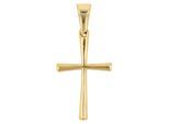 Kettenanhänger ADELIA´S "Anhänger – Kreuz Kreuzanhänger aus Edelstahl", gold, Schmuckanhänger, Damen, Edelstahl, Kettenanhänger, Perfekt als Geschenk zum Muttertag