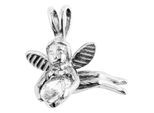 Kettenanhänger ADELIA´S "Anhänger – Anhänger aus Edelstahl mit Zirkonia", silber, Schmuckanhänger, Mädchen, Edelstahl, Kettenanhänger, Zum Verschenken an Menschen, die Ihnen am Herzen liegen