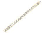 Gliederarmband ADELIA´S "Armband – Gliederarmband aus Edelstahl 21,5 cm", gold, Armbänder, Damen, 22cm, Edelstahl, Gliederarmband, Ideal zum Verschenken – schlicht und stilvoll