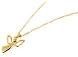 Kette ohne Anhänger ADELIA´S "Halskette mit Anhänger – Engel aus Edelstahl", gold, Halsketten, Damen, 45cm, Edelstahl, Zum Verschenken – ideal zum Muttertag