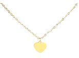 Kette ohne Anhänger ADELIA´S "Halskette mit Anhänger – Herz aus Edelstahl", gold, Halsketten, Damen, 45cm, Edelstahl, Perfekt als Geschenk für besondere Menschen