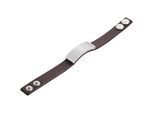 Armband ADELIA´S "Armband aus Leder 22 cm", braun, Armbänder, Damen, 22cm, Leder, Armband, Ideal zum Verschenken – schlicht und stilvoll
