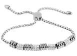 Armreif ADELIA´S "Armband – Armreif aus Edelstahl mit Strass Steinchen 24 cm", silber, Armbänder, Damen, 24cm, Edelstahl, Armreif, Ein stilvolles Geschenk für besondere Momente