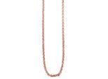 Kette ohne Anhänger ADELIA´S "Halskette – Erbskette aus Edelstahl 45+5", rosa (gold), Halsketten, Damen, 50cm, Edelstahl, Ideal als Geschenk zum Geburtstag