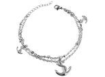 Armband ADELIA´S "Armband aus Edelstahl 17 cm", silber, Armbänder, Damen, 17cm, Edelstahl, Armband, Ideal als Geschenk – dezent und elegant