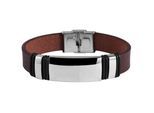 Armband ADELIA´S "Armband aus Leder 21 cm", braun, Armbänder, Damen, 21cm, Leder, Armband, Eine schöne Geschenkidee für jeden Anlass