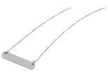 Kette ohne Anhänger ADELIA´S "Halskette mit Anhänger – aus Edelstahl", silber, Halsketten, Damen, 43cm, Edelstahl, Perfekt zum Verschenken an besondere Menschen