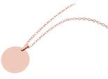 Kette ohne Anhänger ADELIA´S "Halskette mit Anhänger – Münze aus Edelstahl", gold, Halsketten, Damen, 48cm, Edelstahl, Zum Verschenken – ideal zum einen besonderen Tag