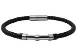Armband ADELIA´S "Armband – Textilarmband aus Leder 22 cm", schwarz, Armbänder, Damen, 22cm, Leder, Armband, Ein stilvolles Geschenk für besondere Momente