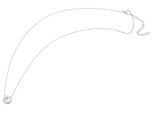 Kette ohne Anhänger ADELIA´S "Halskette aus Edelstahl mit Kristall 43+5", silber, Halsketten, Damen, 48cm, Edelstahl, Perfekt als Geschenk zum Jubiläum