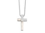 Kette ohne Anhänger ADELIA´S "Halskette mit Anhänger – Kreuz aus Edelstahl", silber, Halsketten, Damen, 48cm, Edelstahl, Perfekt als Geschenk zum Jubiläum
