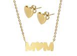 Kette ohne Anhänger ADELIA´S "Halskette aus Edelstahl 45 cm", gold, Halsketten, Damen, 45cm, Edelstahl, Ideal zum Verschenken – schlicht und stilvoll