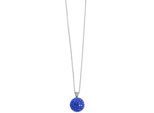 Kette ohne Anhänger ADELIA´S "Halskette – Ankerkette aus Edelstahl mit Zirkonia 43 cm", blau (silber), Halsketten, Damen, 43cm, Edelstahl, Perfekt als Geschenk für besondere Menschen