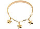 Armreif ADELIA´S "Armband – Armreif aus Edelstahl Ø 5,6 cm cm", gold, Armbänder, Damen, 5,6cm, Edelstahl, Armreif, Perfekt als Geschenk zum Valentinstag