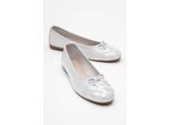Nopos Leder Cap-Toe Ballerina