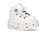 New Rock Unisex wit lederen gotische punklaarzen - M-TANK106-C1