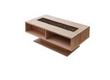 Livetastic , Schwarz, Wildeiche , Holz, Glas, Holzwerkstoff , Wildeiche, Kork , furniert, massiv , rechteckig , 43x65x115 cm , offenes Fach ,