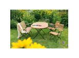 Gardenson , Naturfarben, Schwarz , Holz, Metall , Eukalyptusholz , massiv , oval , 75x90x140 cm , Gartenmöbel, Gartenmöbel-Sets, Gartengarnituren