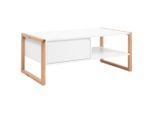 Mid.you , Weiß, Eiche Artisan , Holzwerkstoff , 1 Schublade(n) Schubladen , rechteckig , 40x55x100 cm , offenes Fach ,
